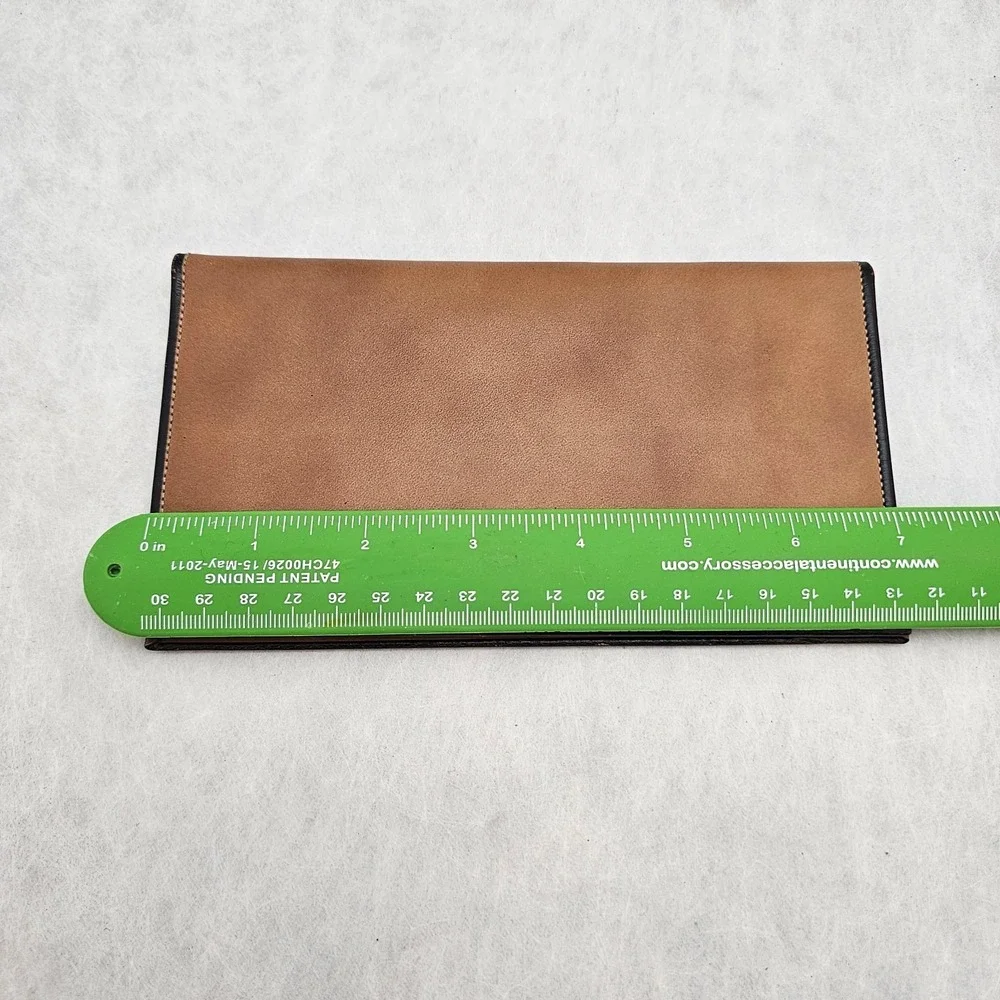 EUC VTG Swank Palomino Steerhide Chest Pocket Wallet / Travel Document Holder